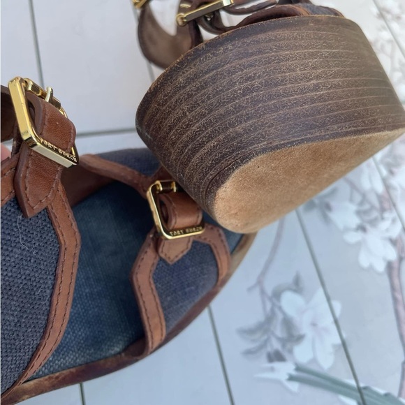 Tory Burch Brown and Black Heels - Picture 6 of 9